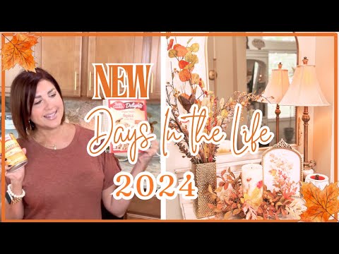 🍁NEW Days In The Life | Fall Entryway Decorate with Me | 3 INGRED Pumpkin Donuts & Caprese Gnocchi