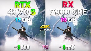 RTX 4070 SUPER vs RX 7900 GRE - Test in 4K