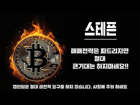 스테픈 코인 전망 ㅣ 일단은 매매전략은 짜드리겠습니다 다만...