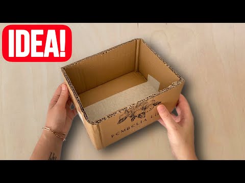 Very Cute Recycling Idea You Can Do With Cardboard Box!