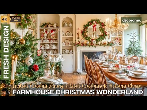 Farmhouse Christmas Wonderland: English Country Dining & Irish Countryside Holiday Charm