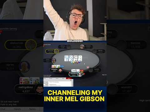 CHANNELING MY INNER MEL GIBSON 🤣🏴󠁧󠁢󠁳󠁣󠁴󠁿 #pokerstars #poker #onlinepoker