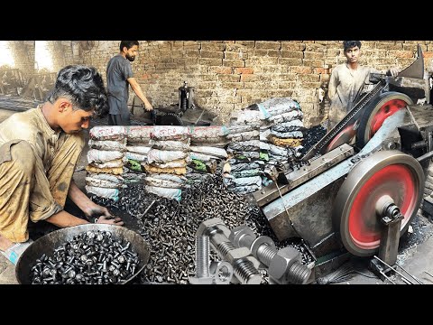 Manufacturing Process of Hex Nut and Bolts | Huge Manufacturing Process