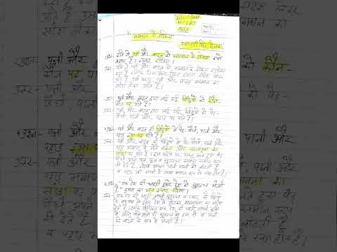 Class-8 Hindi पाठ-4 वसंत (भाग-3)भगवान के डाकिये IMPORTANT NOTES..... #shorts