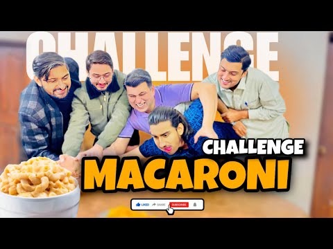 Who Can Finish the Macaroni First? Hilarious Challenge! | Bottle Flip Food Challenge