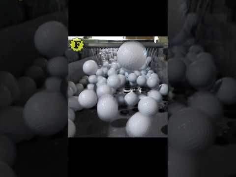 The process of making golf balls by a professional golfer. #golf #golfball #making #process #asmr