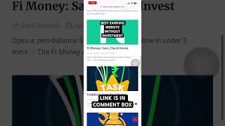 Best Earning Website Without Investment | Link Is In Comment Box #shorts #shortsvideo #viral