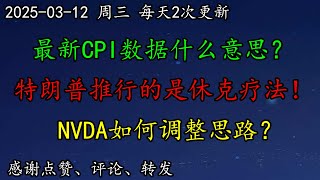 美股 反弹无力？最新CPI数据什么意思？特朗普推行的是休克疗法！调查：85%认为马斯克政治活动损害公司。NVDA如何调整思路？APPL有抄底机会？TSLA怎么看？NFLX、BTC、TSM