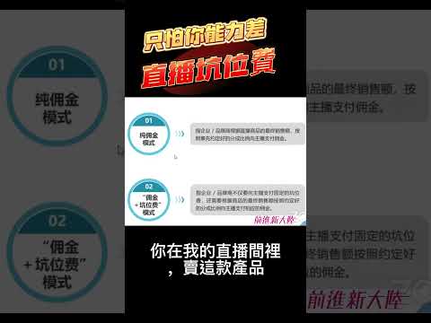 抖音直播帶貨速成班｜蝦米是直播電商坑位費? 只有大咖能拿到手