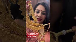 1gm gold jewellery light weight delicate necklace design for viral jewellery #everyone #follow #reel