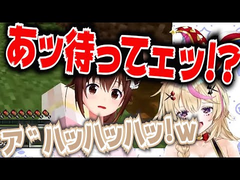 とんでもないタイミングでクリーパーに爆破されるときのそら【ホロライブ切り抜き/ときのそら/尾丸ポルカ】