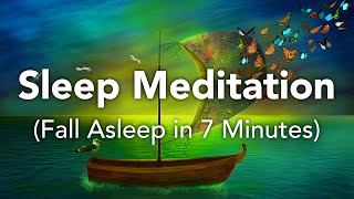 Guided Sleep Meditation, Fall Asleep In Minutes Spoken Sleep Meditation With Water Sound for Sleep