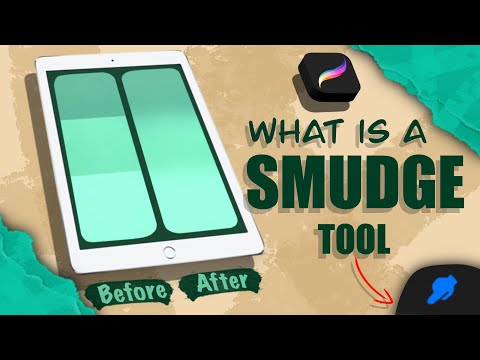 What is a SMUDGE TOOL in procreate | bulbasaur creation