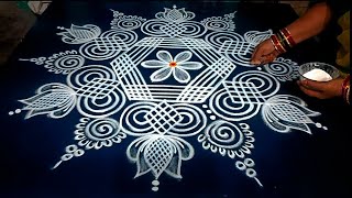 Traditional rangoli designs 🌺 Easy festival kolam designs