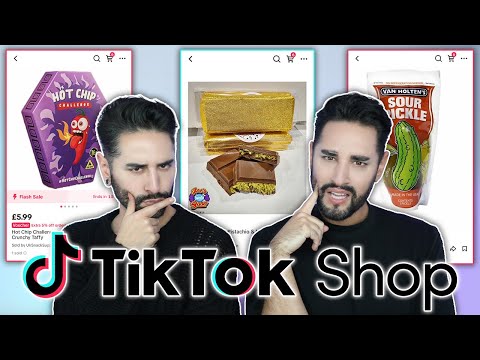 Trying VIRAL TikTok Shop Food…⚠️TW Gets Spicy⚠️💜🖤 The Welsh Twins