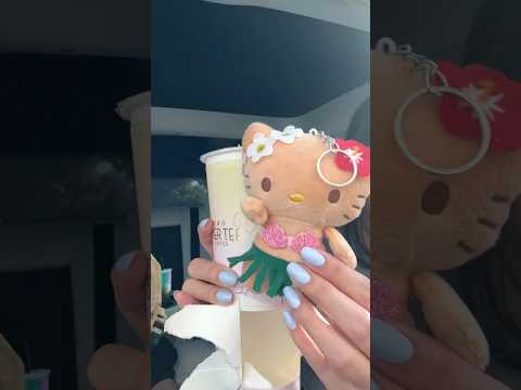 plushie surprise drink from BoberTea #boba #hellokitty #blindbox