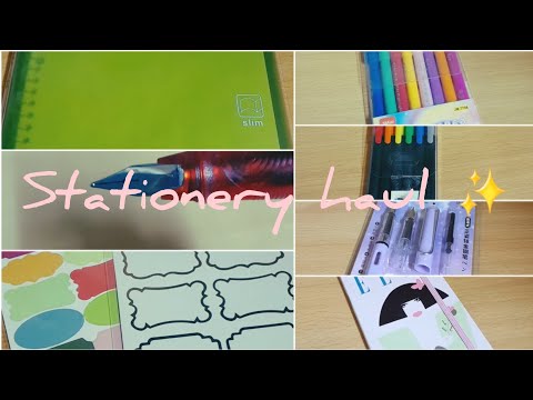 stationery haul ✨️ #stationery #stationeryhaul #haul #qatar