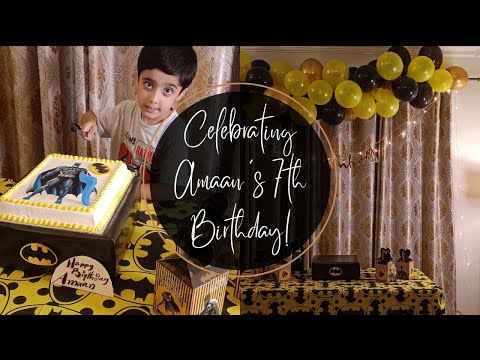 Amaan's 7th Birthday at Home | Batman themed Birthday Party | Highlights ❤️