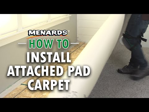 How To Install Attached Pad Carpet | Menards