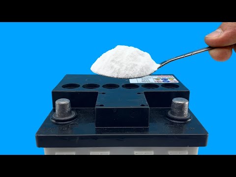 The Old Battery as New in 3 Minute! Restore your Battery quickly with baking soda!