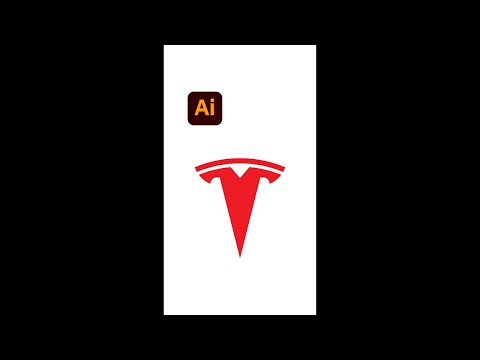 Tesla Logo Design with Golden Ratio  - Adobe Illustrator #shorts - Design.lk