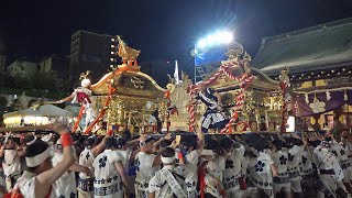 【2024 天神祭】鳳神輿､玉神輿の宮入りとだんじり囃子　令和六年七月二十五日(木)　大阪市北区 大阪天満宮　天満市場地車講　TENJINMATSURI 2024.07.25