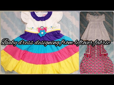 Summer Baby Girl Dress Designing From Leftover Fabric / Baby Girl Dress Designs 2024