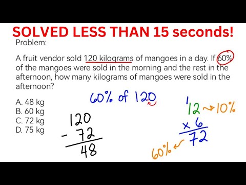 A fruit vendor sold 120 kilograms... [with Math Tricks]