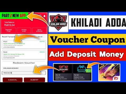 khiladi adda voucher coupon earning app Part-2 | khiladi adda Redeem voucher | Khiladi adda