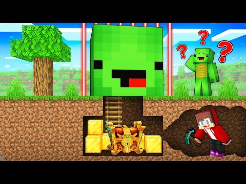 JJ Stole Mikey’s Secret Treasure in Minecraft (Maizen)