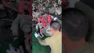 #140 Restarting a very old abandoned diesel Engines #shorts #usedengine