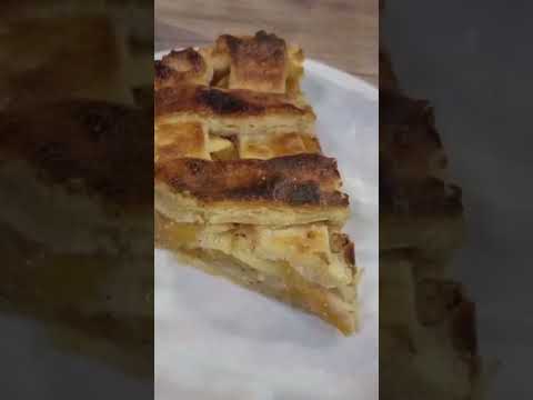 طريقة عمل فطيرة الخوخ القديمة 👍 Perfect Peach Pie