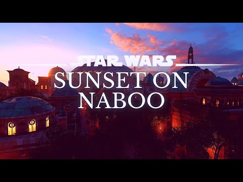 Star Wars 4K Ambience | Sunset On Naboo | Sleep, Study, Ambient Noise | No Music [8 Hrs.]