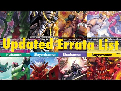 Digimon TCG EX03 Updated Errata List!