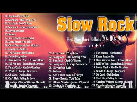 Scorpions, Bon Jovi, Aerosmith, U2, Led Zeppelin | Greatest Hits Slow Rock Ballads 70s, 80s, 90s