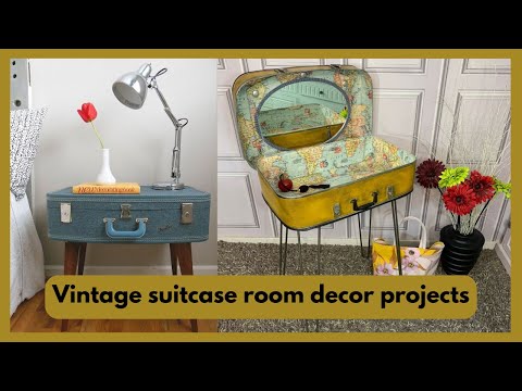 Vintage suitcase room decor projects