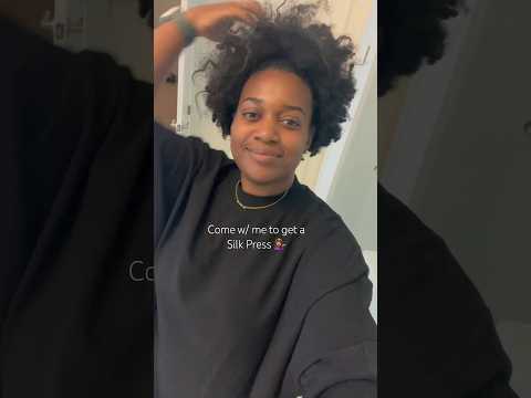 Silk Press on my 4C Hair #naturalhair #4chair #silkpress #hairjourney #bigchop #type4hair #selfcare