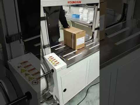 Automatic box strapping machine #strappingmachine