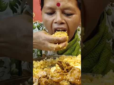 @eating spicy 🔥 mutton curry with rice ##ytshorts#mukbang