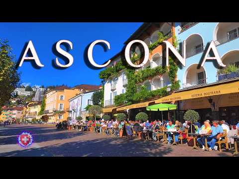 ASCONA SWITZERLAND ✨ Great place for Swiss holiday 4K City Center & Embankment Lake Maggiore TESSIN