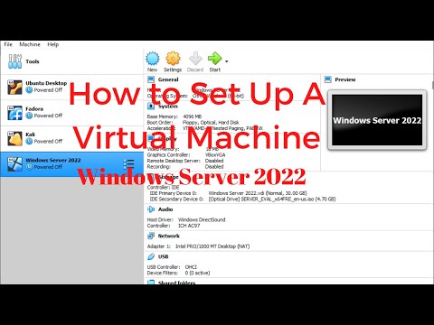 Virtual Box Creating A Virtual Machine - Windows Server 2022