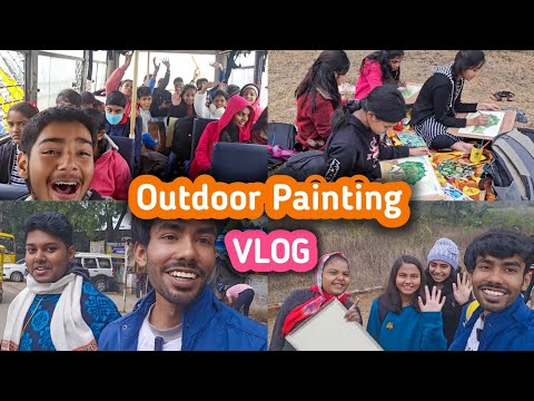 VLOG | Outdoor painting in Nature 🌿 @Aryanvermastudios