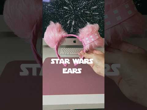 Girly Chewbacca Ears 🫶🏼 😮 Star Wars but MAKE IT PINK 🎀 #disney #shorts