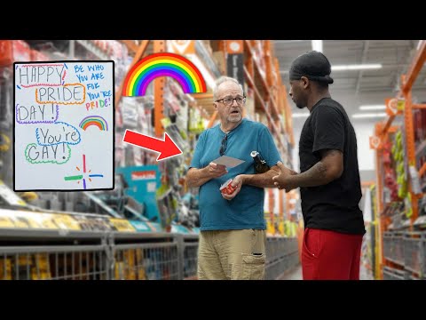 Giving Men “Happy Pride Day” Cards Prank! **SHOCKING REACTIONS**