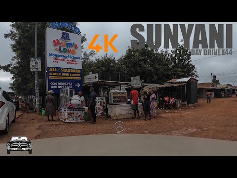 Sunyani Day Drive E44 in the Bono Region of Ghana 4K