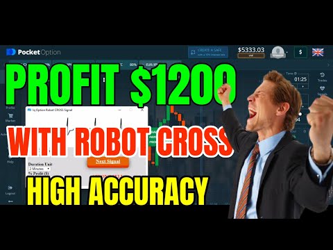 Pocket Option Robot Cross Signal || Profit $1200 very amazing signal bot