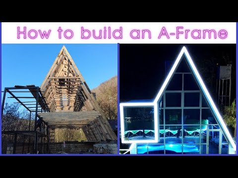 We Built an Amazing House in the Mountains - Incredible A-Frame House Construction Step by Step