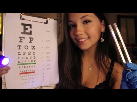 ASMR Cranial Nerve Exam (soft-spoken): flashlight, tuning forks, personal attention