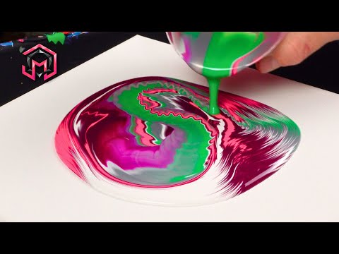 CAREFREE RIBBONS! Acrylic Pouring and Fluid Art at Home