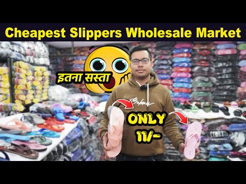 Cheapest Slippers Wholesale Market In Delhi Footwear Market Inderlok Delhi Footwear Wholesale Market